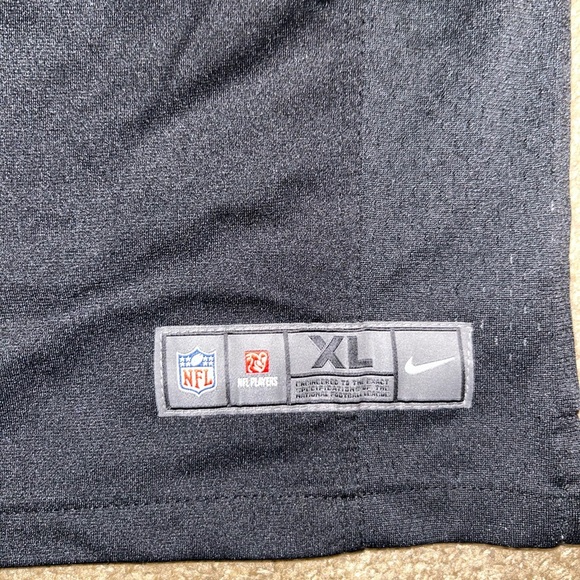 Black Football Jersey with Blue Accents size XL - Picture 2 of 4